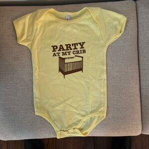 Party at my crib, Baby Onesie